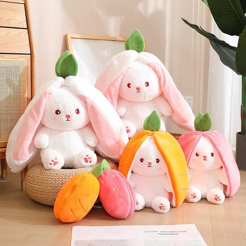 Peluche transformable I Fruity Bunny Plush™ - Oasis Tendresse