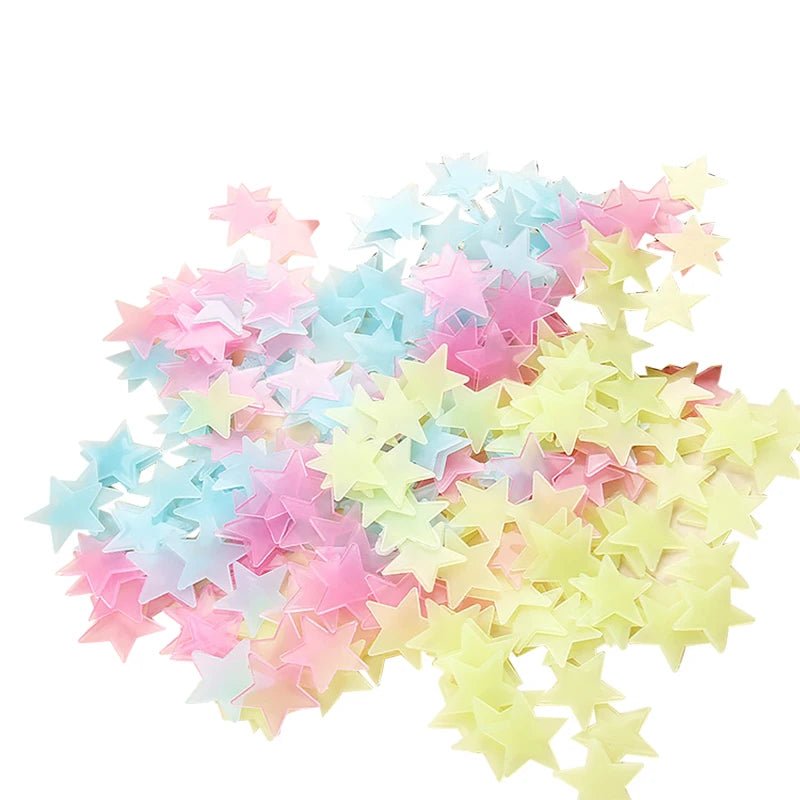 Stickers muraux fluorescents ( 100 pièces) I Shinning Stars™ - Oasis Tendresse